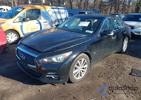 2017 Infiniti Q50 3.0T Premium z USA, uszkodzony, nr VIN JN1EV7AR4HM835538
